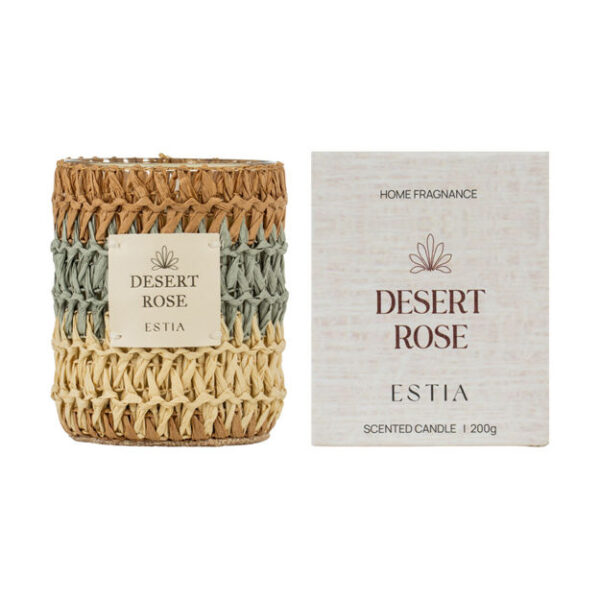 ESTIA HOME FRAGRANCE SCENTED CANDLE DESERT ROSE 200gr