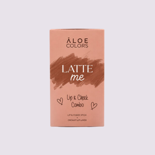 ALOE COLORS LIP & CHEEK COMBO - LATTE ME