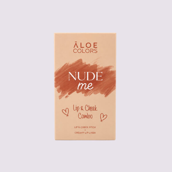 ALOE COLORS LIP & CHEEK COMBO - NUDE ME